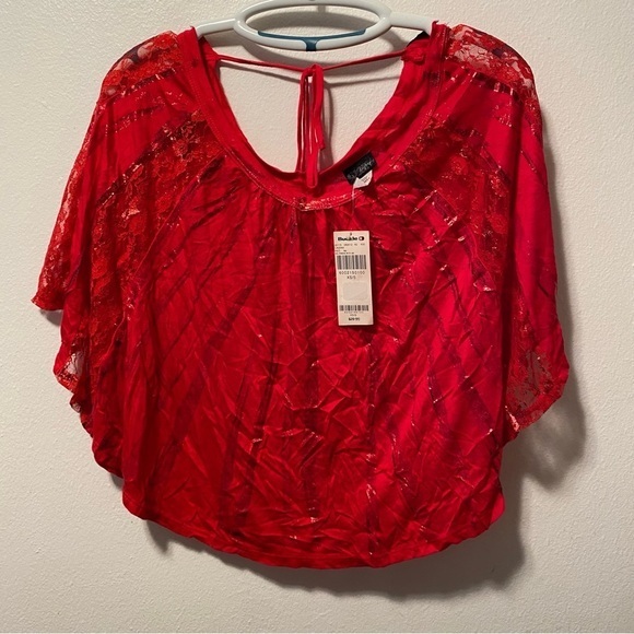 Daytrip Tops - Day Trip Shirt Women’s Size XS Red Top‎ New With Tags Pull Over Short Sleeve